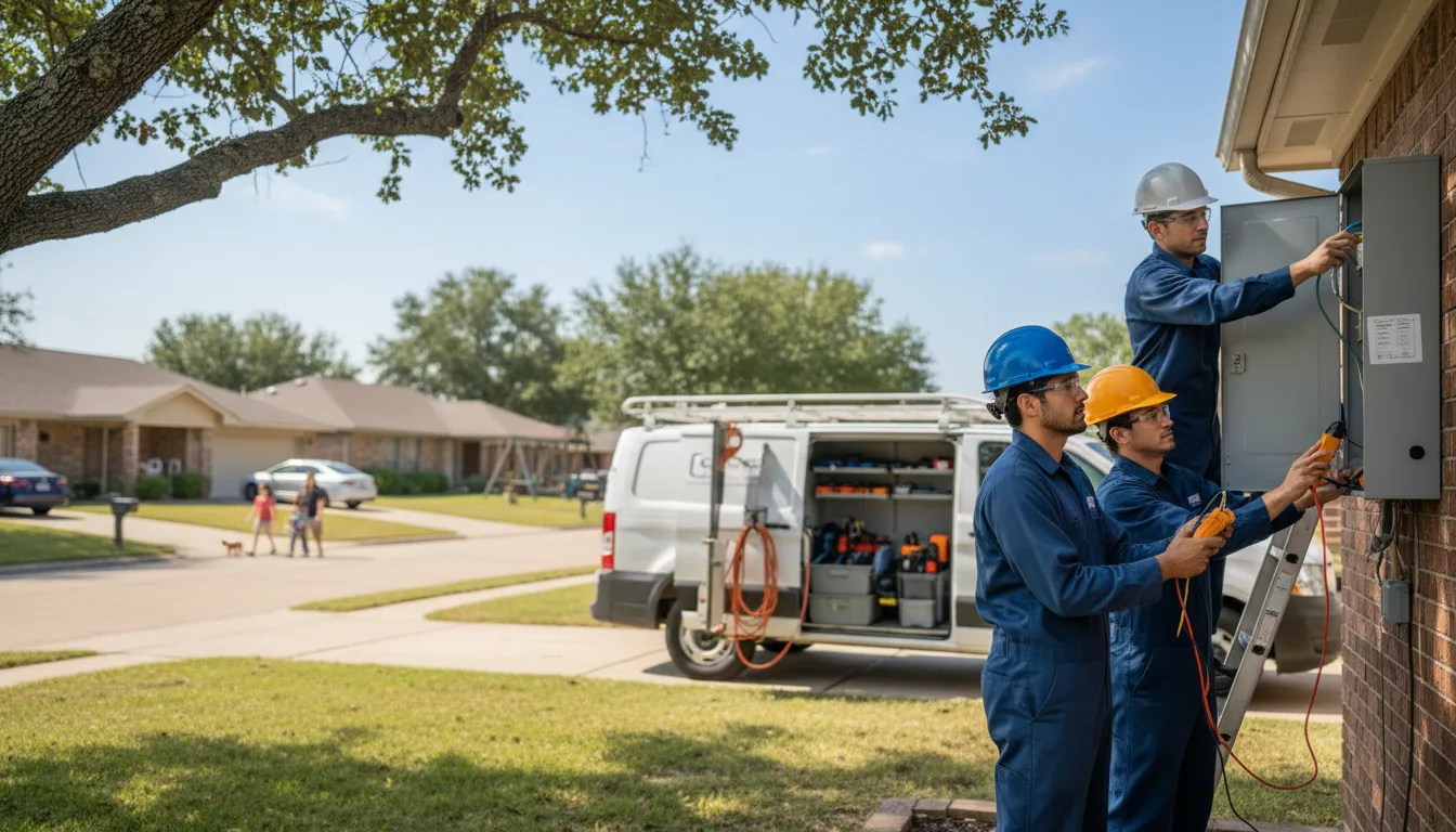 Certified electrician providing emergency electrical services in Waggoner, IL